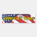Search for support our troops bumper stickers War