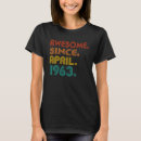 Search for april birthday tshirts 1963