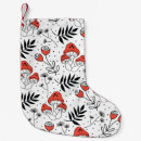 Search for mushroom christmas stockings Black