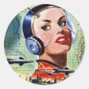 Search for retro futurism stickers Science fiction