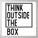 Search for think outside the box posters Creativity