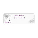Search for spiderweb return address labels Halloween