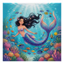 Search for beautiful mermaid art Under the sea