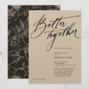 Search for better together invitations Black and white