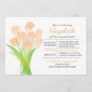 Search for peach tulips invitations Modern