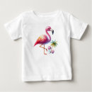 Search for flamingo baby shirts Watercolor