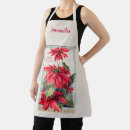 Search for poinsettias aprons Christmas flowers