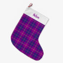 Search for blue plaid christmas stockings Tartan