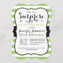 Search for lime green stripe invitations White
