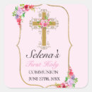 Search for holy communion girl stickers Floral