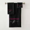 Search for hot pink bath towels Black