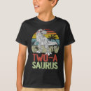 Search for 2nd birthday boys tshirts T rex