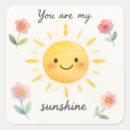 Search for you are my sunshine stickers Watercolor
