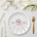 Search for pink snowflake plates Watercolor