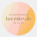 Search for watercolor bat mitzvah stickers For her