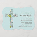 Search for blue and brown christening invitations Christian
