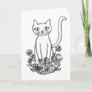 Search for pretty kitty cards Black and white