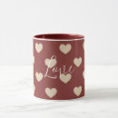 Search for gold glitter heart mugs Red