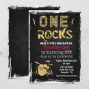 Search for one rocks 1st birthday invitations Rockstar