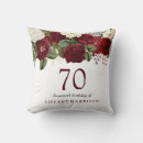 Search for 70th birthday cushions Red