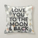 Search for love you to the moon and back cushions Modern