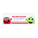Search for little monster return address labels For kids