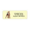 Search for airedales return address labels Terriers