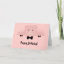 Search for pink pig birthday cards Cute