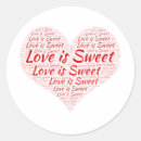 Search for cookie wedding stickers Love is sweet