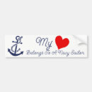 Search for sailor bumper stickers Heart