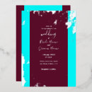Search for turquoise silver wedding invitations Elegant