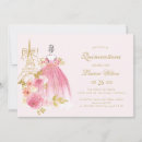 Search for pink paris quinceanera invitations Quinceañera