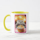 Search for cat cupcake mugs Happy birthday