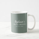 Search for bridal shower mugs Sage green