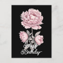 Search for vintage flower garden birthday cards Pink