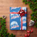 Search for holiday train wrapping paper Santa claus