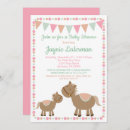 Search for horse baby girl shower invitations It's a girl