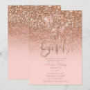 Search for blush pink baby girl shower invitations Girly
