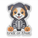Search for skeleton dog stickers Pumpkin