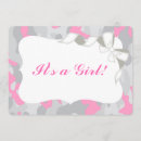 Search for camo baby shower invitations Pink camouflage