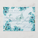 Search for blue flower postcards Butterfly