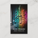 Search for music producer business cards Modern