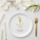 Search for bridal shower plates Gold