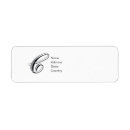Search for graduate script return address labels Bridal shower