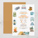 Search for campout birthday invitations Woodland