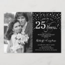 Search for 25th silver wedding anniversary invitations Cheers to 25 years