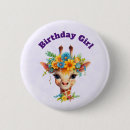 Search for zoo birthday badges Giraffe
