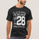 Search for 28th wedding anniversary tshirts Married