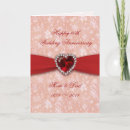 Search for 40th wedding anniversary cards Ruby