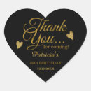 Search for 30th bday stickers Black and gold